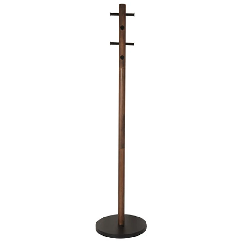 Portemanteau en bois Pillar d'Umbra - Noir/Noyer