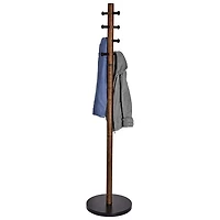 Portemanteau en bois Pillar d'Umbra - Noir/Noyer