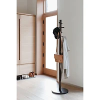 Portemanteau en bois Pillar d'Umbra - Noir/Noyer
