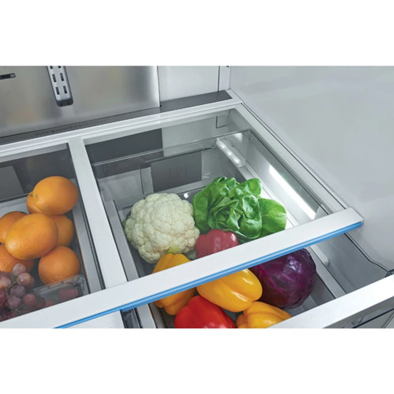 Réfrigérateur à deux portes de 36 po avec distributeur d'eau et de glaçons Pro de Frigidaire (PRFS2883AF) - Acier inoxydable