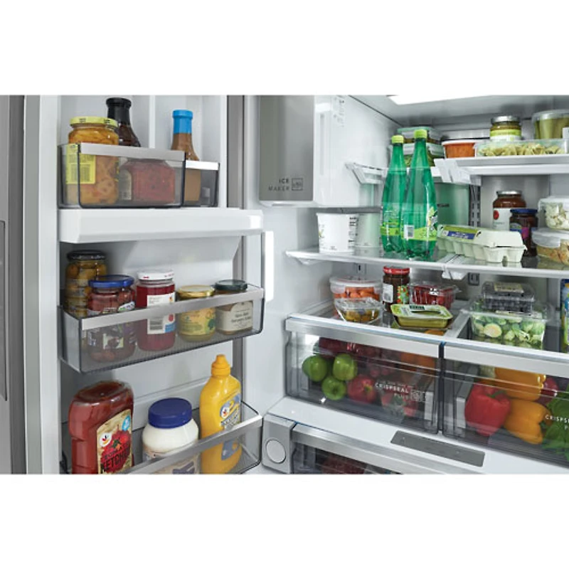 Réfrigérateur à deux portes de 36 po avec distributeur d'eau et de glaçons Pro de Frigidaire (PRFS2883AF) - Acier inoxydable