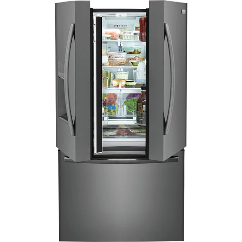 Frigidaire Gallery 36" French Door Refrigerator w/ Water/Ice Dispenser (GRFS2853AD) -Black Stainless