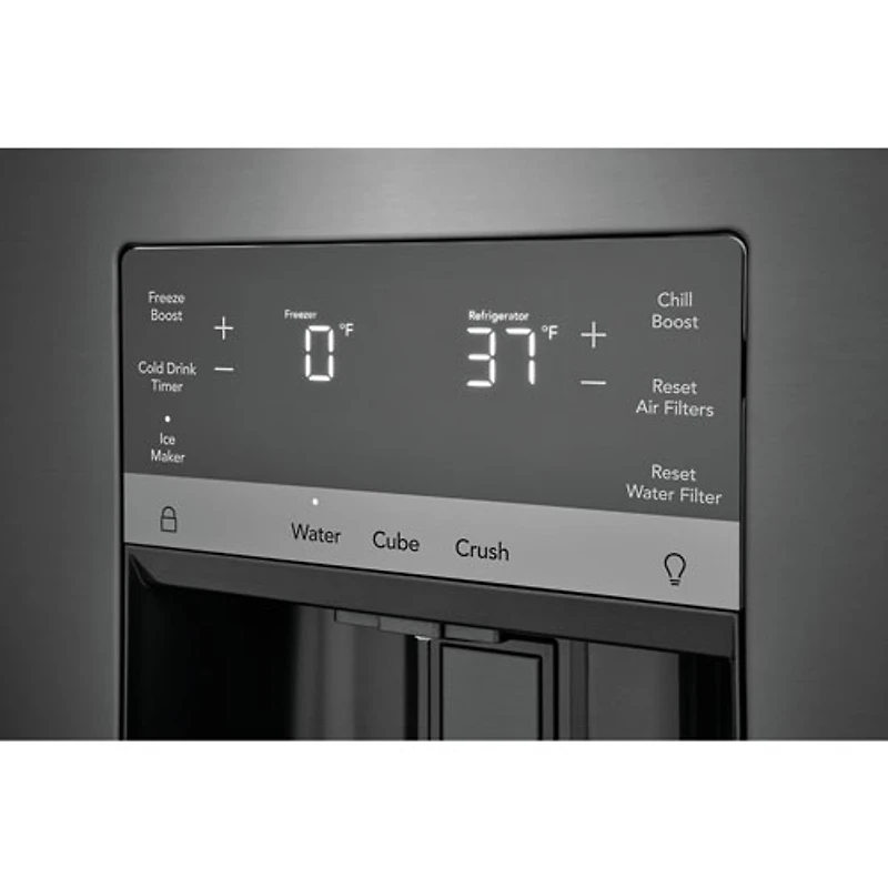 Frigidaire Gallery 36" French Door Refrigerator w/ Water/Ice Dispenser (GRFS2853AD) -Black Stainless