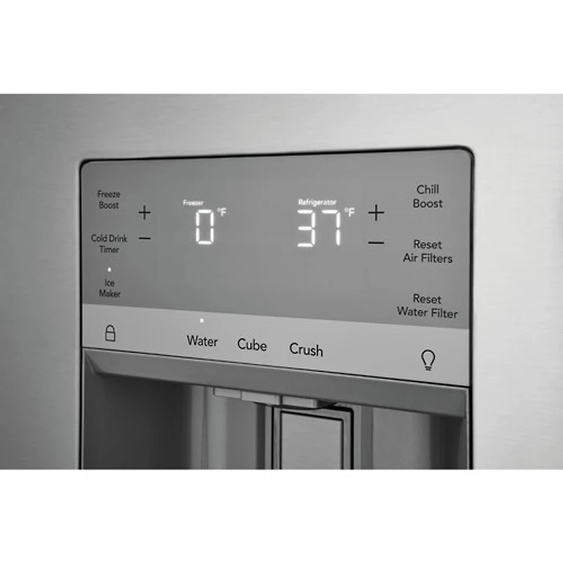 Réfrigérateur à deux portes de 36 po avec distributeur d'eau et de glaçons Gallery de Frigidaire (GRFS2853AF) - Acier inoxydable