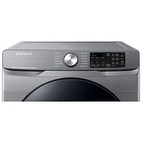 Samsung 7.5 Cu. Ft. Gas Steam Dryer (DVG45B6305P/AC) - Platinum