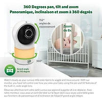 LeapFrog Video Wi-Fi Baby Monitor with Colour Night Vision and Zoom/Pan/Tilt (LF1911)