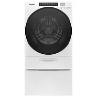 Duo laveuse-sécheuse électrique de 5,2 pi³ de Whirlpool (WFC682CLW) - Blanc