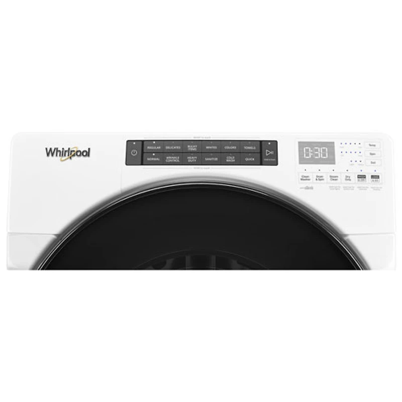 Duo laveuse-sécheuse électrique de 5,2 pi³ de Whirlpool (WFC682CLW) - Blanc