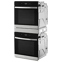 Four mural électrique double à convection véritable 5,80 pi³ 23 po de Whirlpool (WOD52ES4MZ) - Acier inoxydable résistant aux traces de doigts