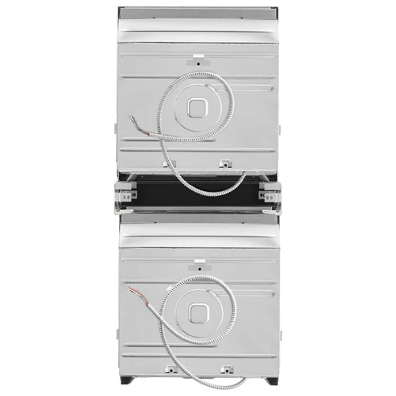 Four mural électrique double à convection véritable 5,80 pi³ 23 po de Whirlpool (WOD52ES4MZ) - Acier inoxydable résistant aux traces de doigts