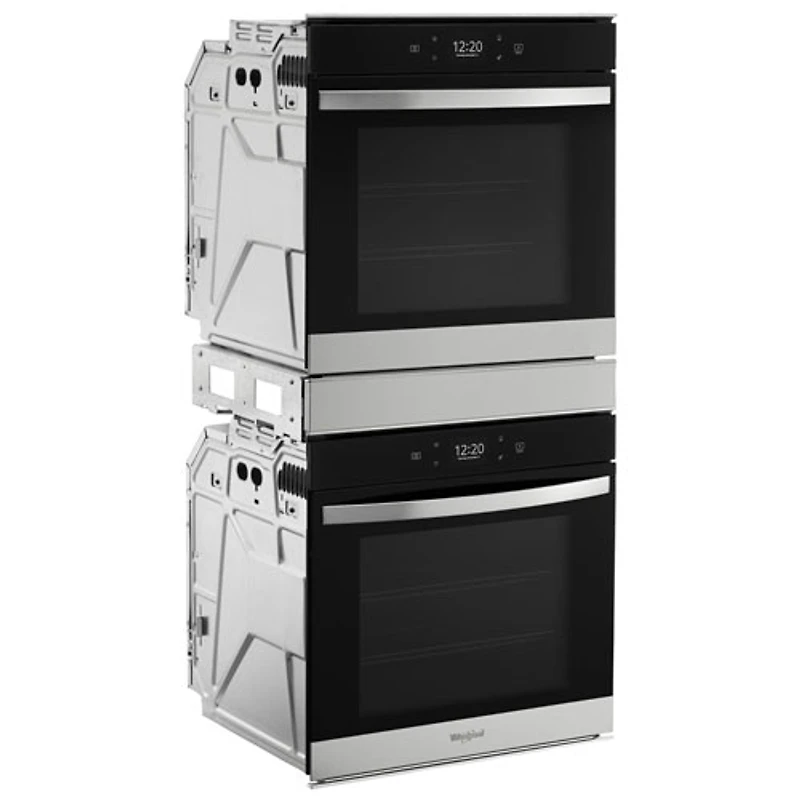 Four mural électrique double à convection véritable 5,80 pi³ 23 po de Whirlpool (WOD52ES4MZ) - Acier inoxydable résistant aux traces de doigts