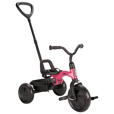 Joovy Tricycoo 9" Kids Push/Pedal Tricycle - Pink Crush