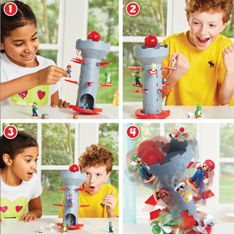 Jeu d'équilibre de table Super Mario Blow Up! Shaky Tower d'Epoch