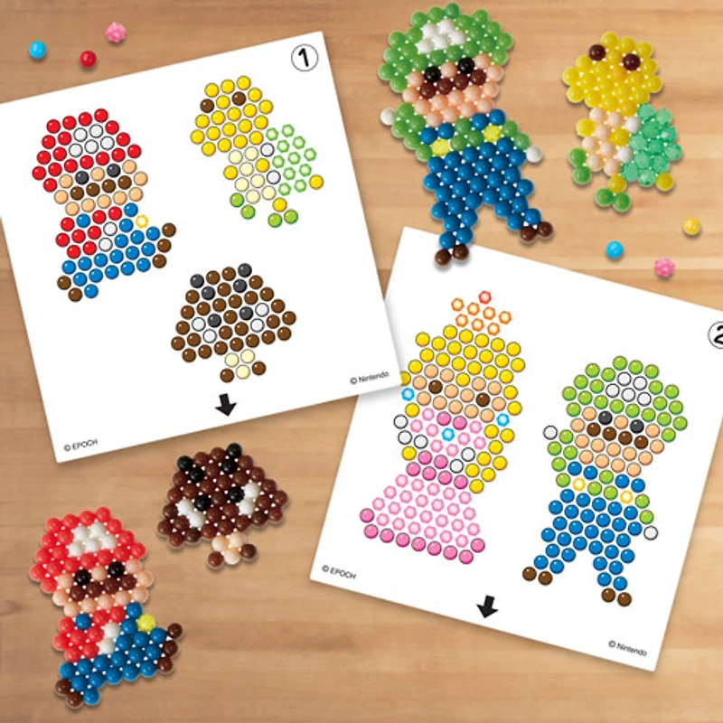 Ensemble de personnages Super Mario d'Arabeads
