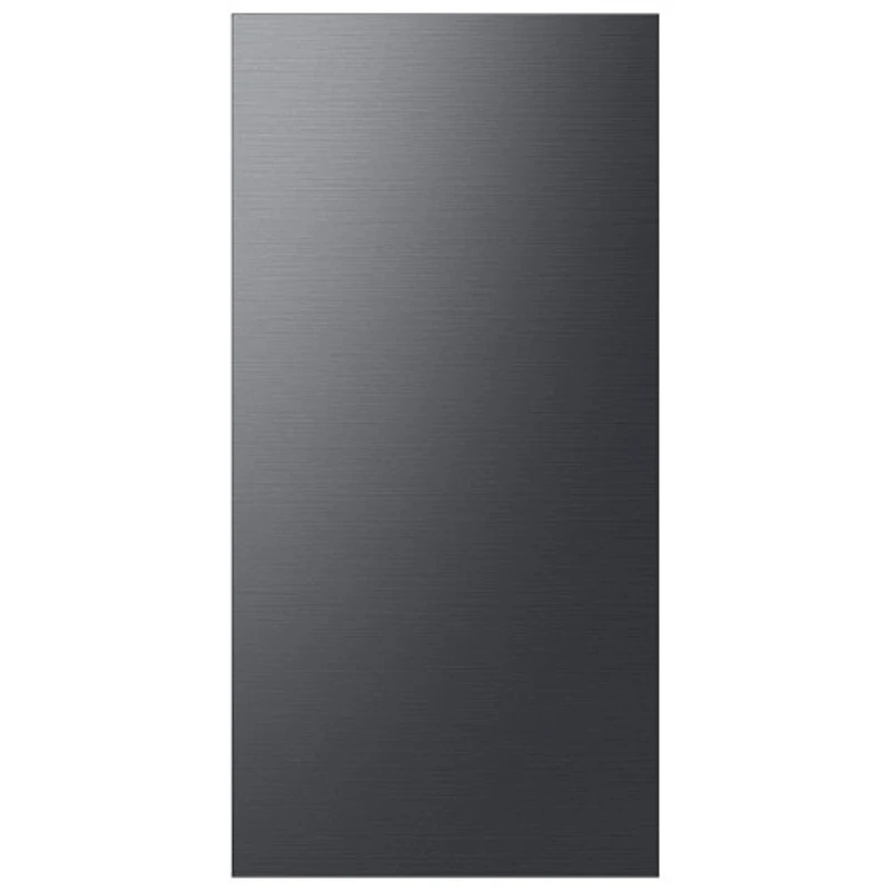 Panneau pour réfrigérateur à 4 portes BESPOKE de Samsung - Panneau supérieur - Verre noir mat