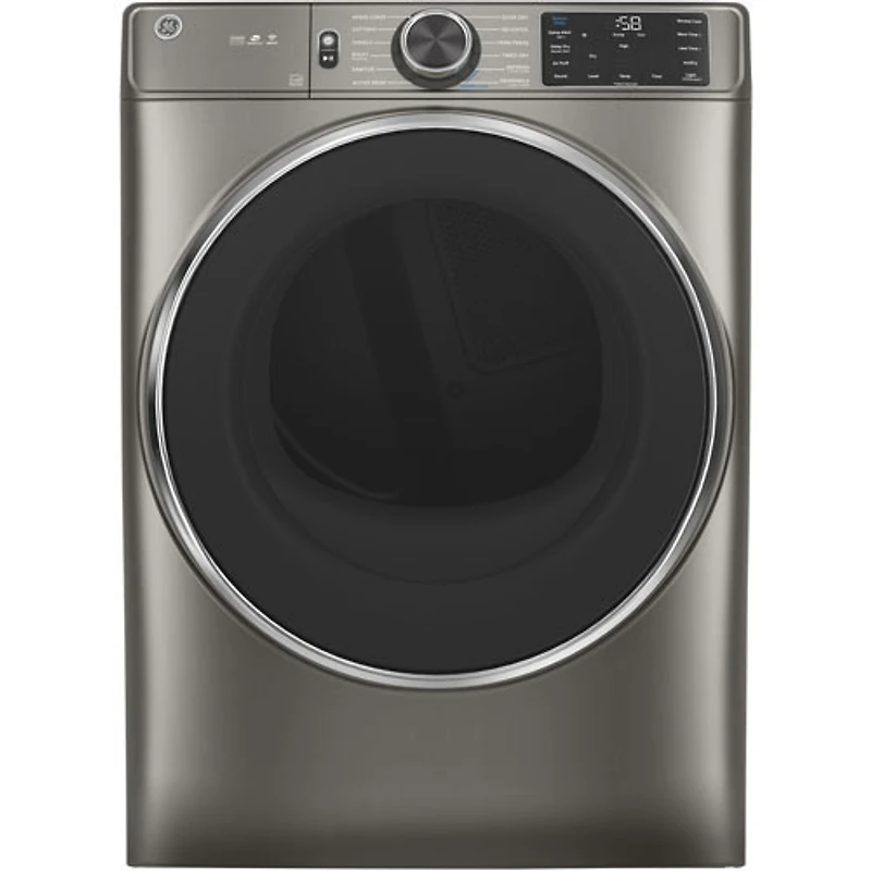 Sécheuse électrique à vapeur de 7,8 pi³ de GE (GFD65ESMNSN) - Nickel satiné - Boîte ouverte - Parfait état