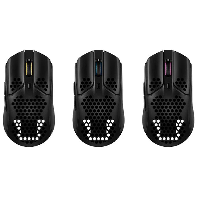 Souris de jeu sans fil de 16000 ppp Pixart PAW3335 Pulsefire Haste de HyperX - Noir