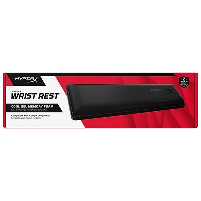 Repose-poignets compact en mousse à mémoire en gel froide au toucher de HyperX - Noir