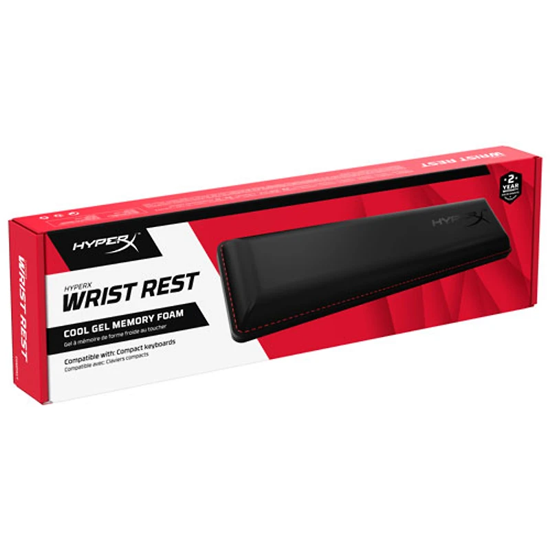 HyperX Compact Cool Gel Memory Foam Wrist Rest - Black