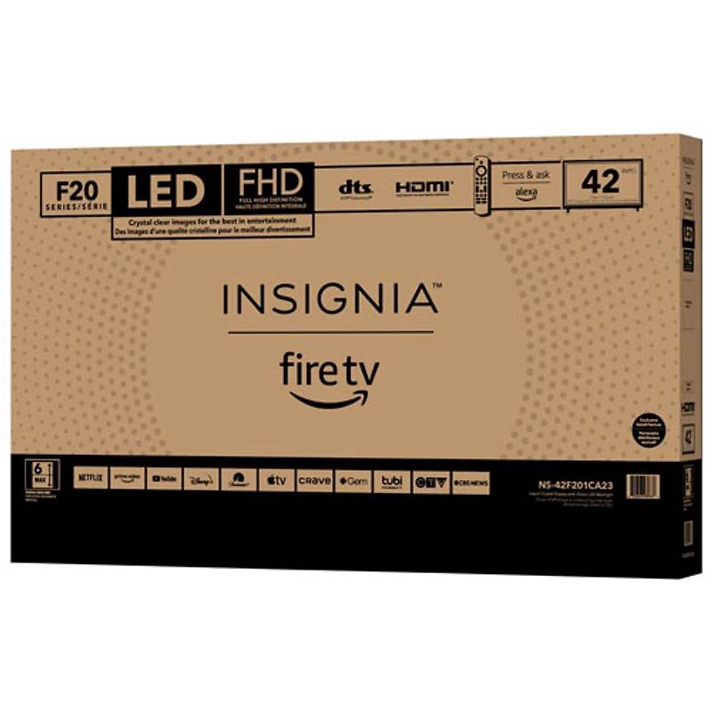 Insignia 42" 1080p LED Smart TV (NS-42F201CA23) - Fire TV Edition - 2022 - Only at Best Buy