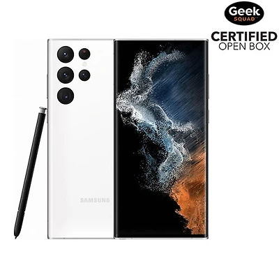 Boîte ouverte - Galaxy S22 Ultra 5G de 512 Go de Samsung - Blanc fantôme - Déverrouillé