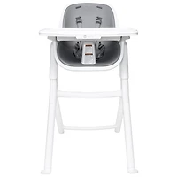 Chaise haute Connect avec plateau de 4moms - Blanc/Gris