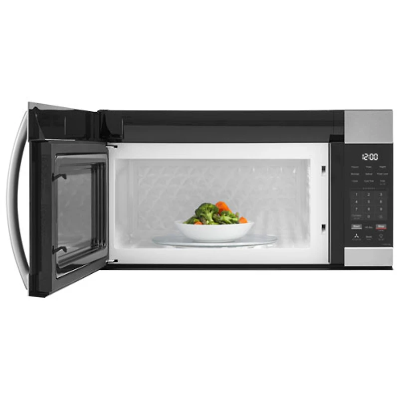 Four à micro-ondes à hotte intégrée d'Insignia - 1,7 pi³ - Acier inoxydable - Exclusivité Best Buy