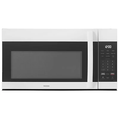 Four à micro-ondes à hotte intégrée d'Insignia - 1,7 pi³ - Blanc - Exclusivité Best Buy