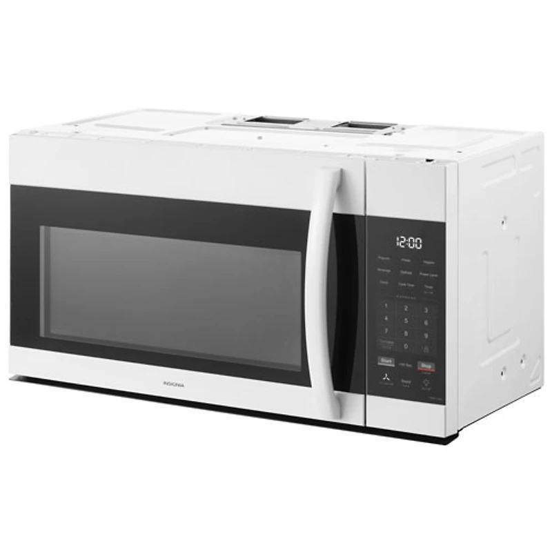 Four à micro-ondes à hotte intégrée d'Insignia - 1,7 pi³ - Blanc - Exclusivité Best Buy