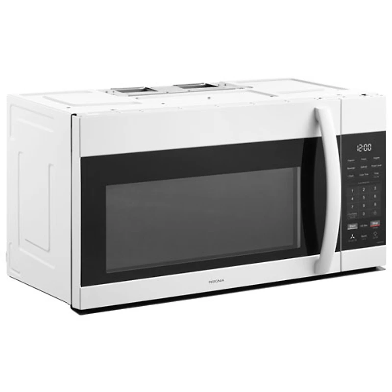 Four à micro-ondes à hotte intégrée d'Insignia - 1,7 pi³ - Blanc - Exclusivité Best Buy