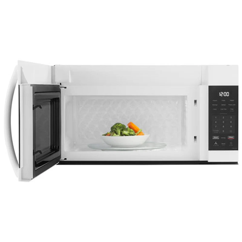 Four à micro-ondes à hotte intégrée d'Insignia - 1,7 pi³ - Blanc - Exclusivité Best Buy
