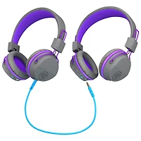 Casque d'écoute Bluetooth pour enfants JBuddies Studio de JLab - Gris/Violet