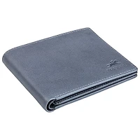 Portefeuille à deux volets en cuir véritable à ailette RFID Bellagio de Mancini - Gris