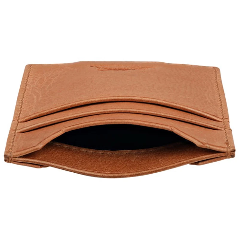 Portefeuille RFID en cuir véritable avec pince à billets Bellagio de Mancini - Cognac