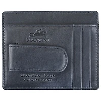 Portefeuille RFID en cuir véritable avec pince à billets, fenêtre pour carte d'identité et 4 fentes pour cartes de crédit Bellagio de Mancini - Gris
