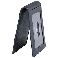Portefeuille RFID en cuir véritable avec pince à billets et fenêtre pour carte d'identité Bellagio de Mancini - Gris