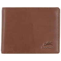 Portefeuille RFID à deux volets en cuir véritable Bellagio de Mancini - Brun