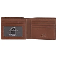 Portefeuille RFID à deux volets en cuir véritable Bellagio de Mancini - Brun
