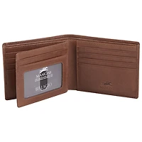Portefeuille RFID à deux volets en cuir véritable Bellagio de Mancini - Brun