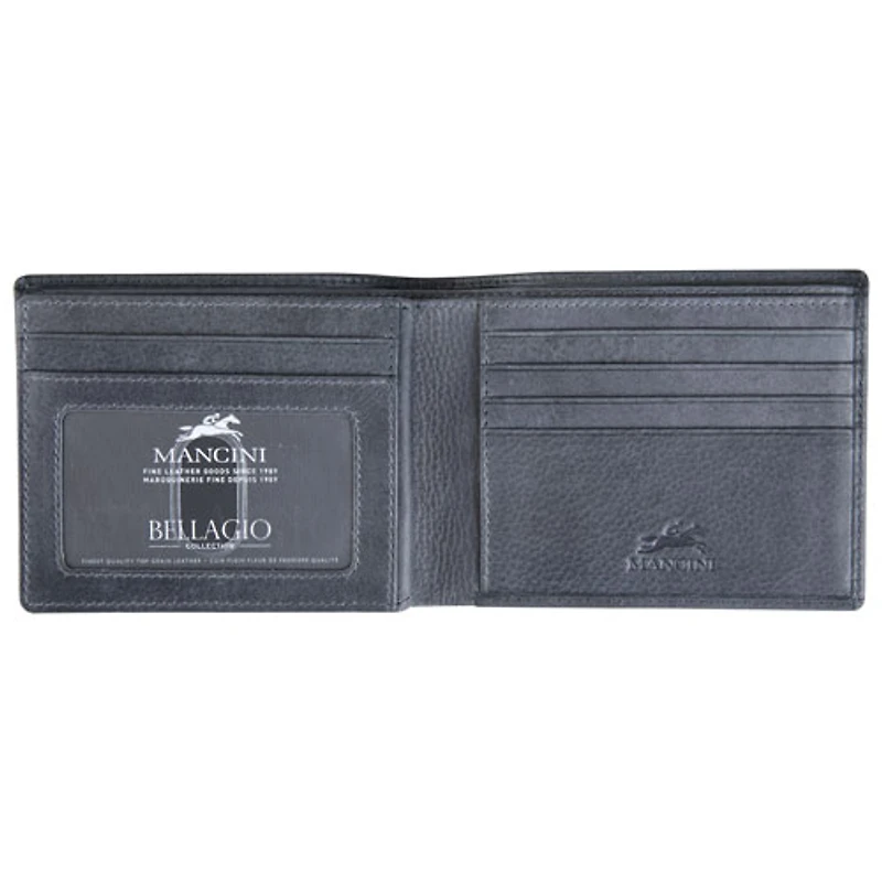 Portefeuille RFID à deux volets en cuir véritable Bellagio de Mancini
