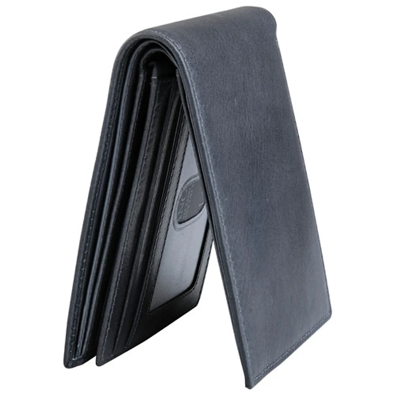 Portefeuille RFID à deux volets en cuir véritable Bellagio de Mancini
