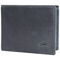 Portefeuille RFID à 2 volets en cuir véritable avec porte-monnaie Bellagio de Mancini - Gris