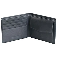 Portefeuille RFID à 2 volets en cuir véritable avec porte-monnaie Bellagio de Mancini - Gris