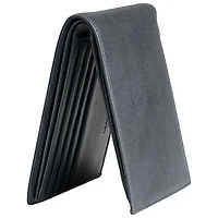Portefeuille RFID à 2 volets en cuir véritable avec porte-monnaie Bellagio de Mancini - Gris