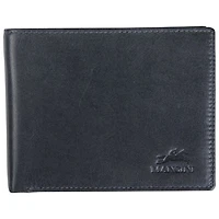 Portefeuille RFID à deux volets en cuir véritable avec volet gauche Bellagio de Mancini - Gris