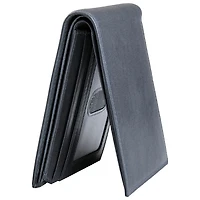 Portefeuille RFID à deux volets en cuir véritable avec volet gauche Bellagio de Mancini - Gris