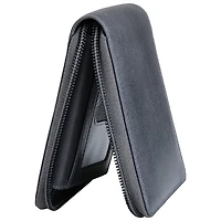 Portefeuille RFID à deux volets en cuir véritable avec fermeture à glissière Bellagio de Mancini - Gris