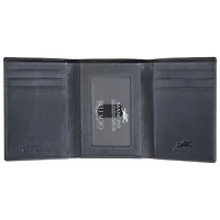 Mancini Bellagio RFID Genuine Leather Tri-fold Wallet - Grey