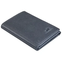 Mancini Bellagio RFID Genuine Leather Tri-fold Wallet - Grey