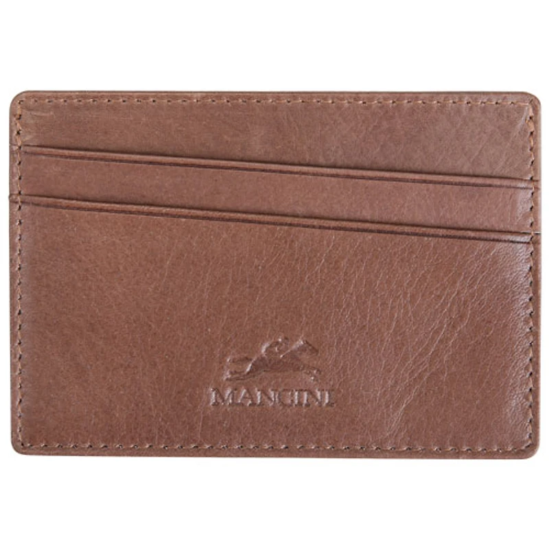Porte-cartes RFID en cuir véritable Bellagio de Mancini - Brun
